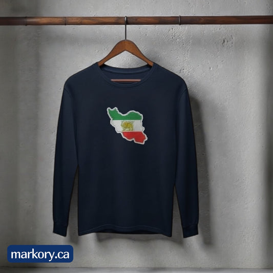Iran Revolution Support Long Sleeve Shirt – Authentic Flag Design