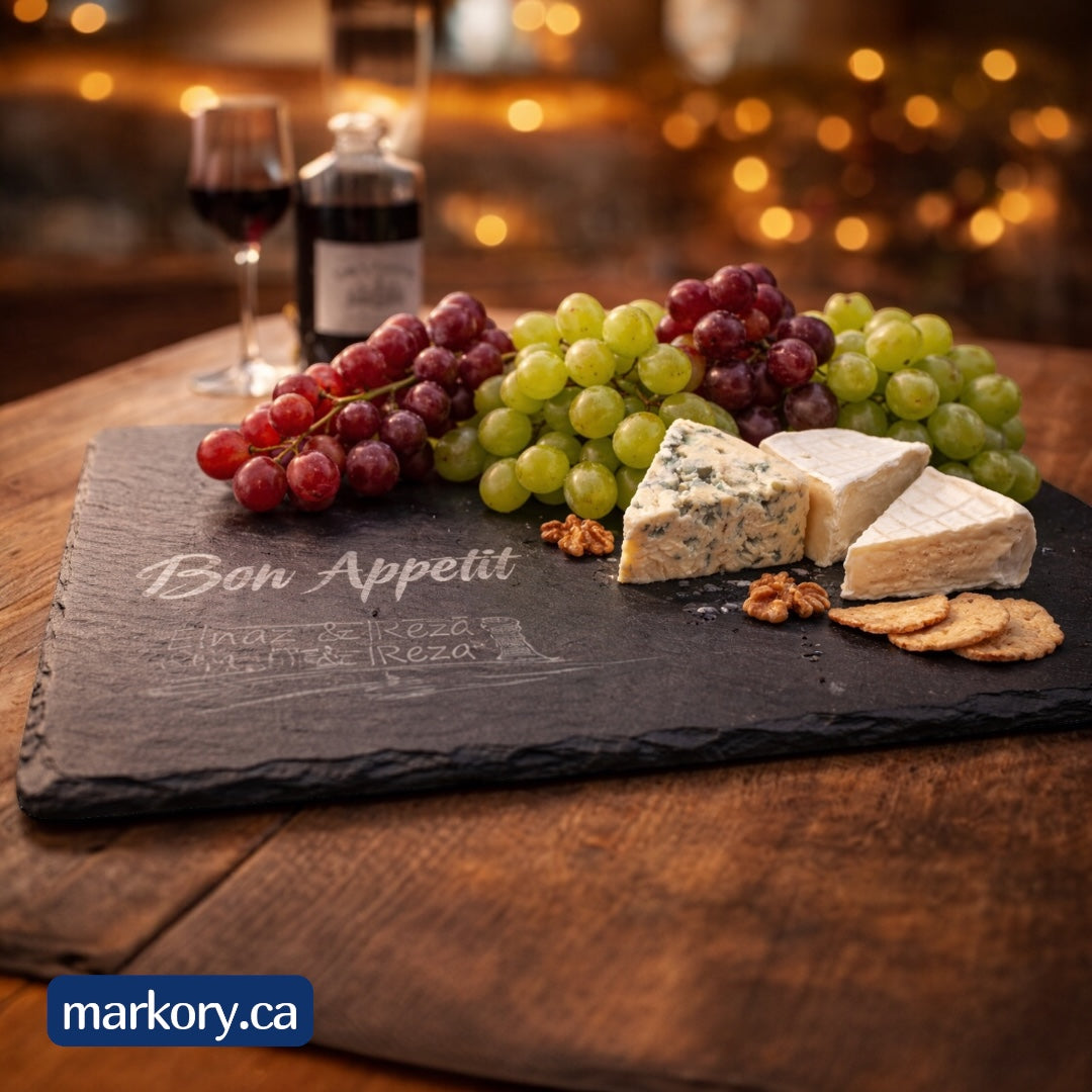Slate Serving Board – Personalized Engraved Design