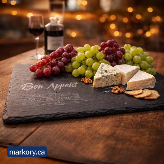 Slate Serving Board – Personalized Engraved Design