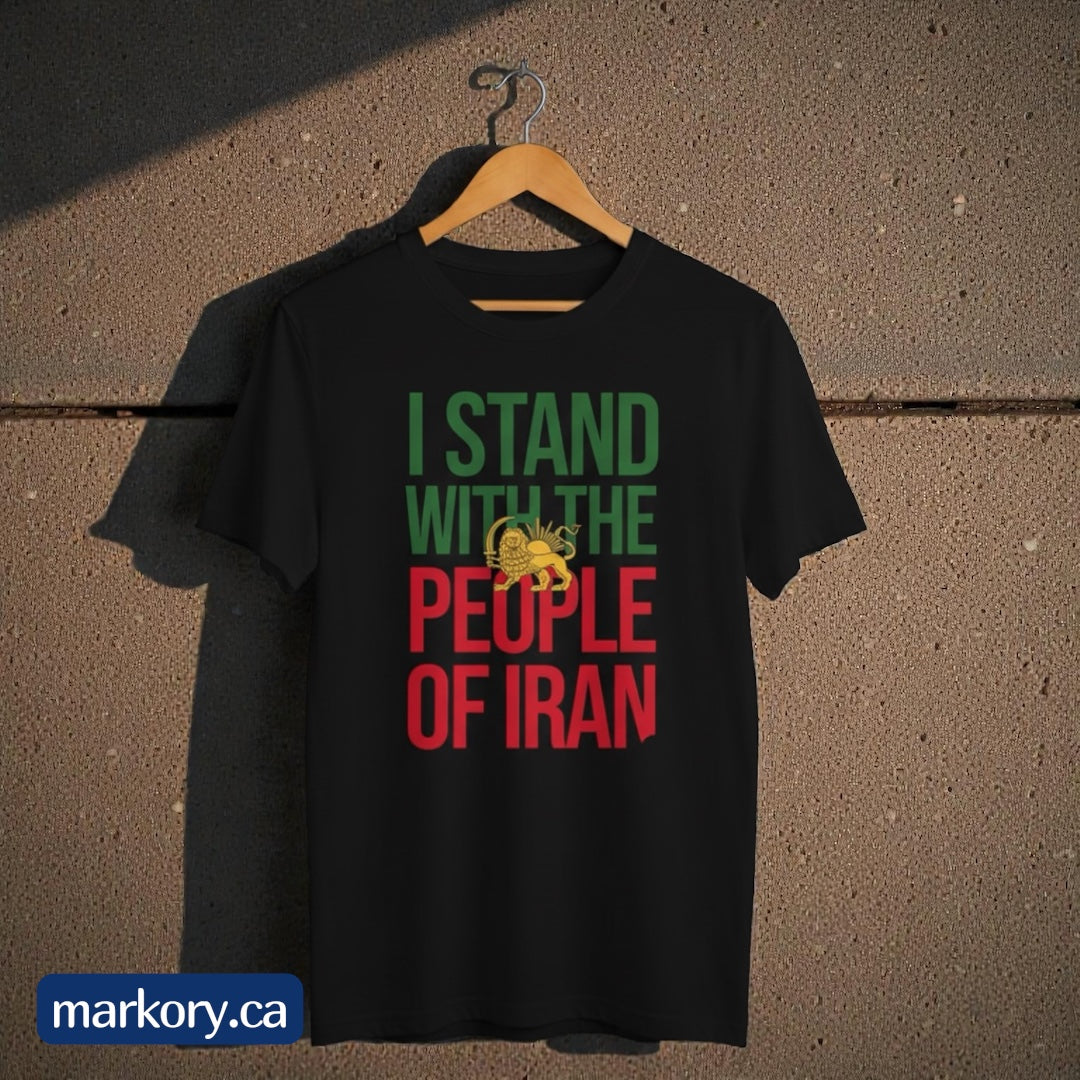 I Stand With the People of Iran β Custom T-Shirt