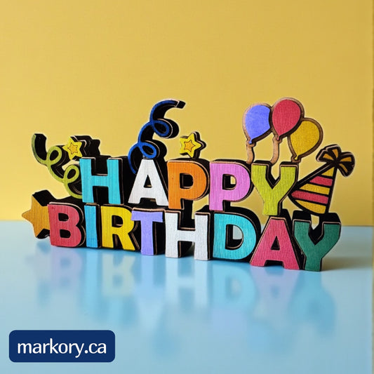 Personalized Wooden Happy Birthday Sign