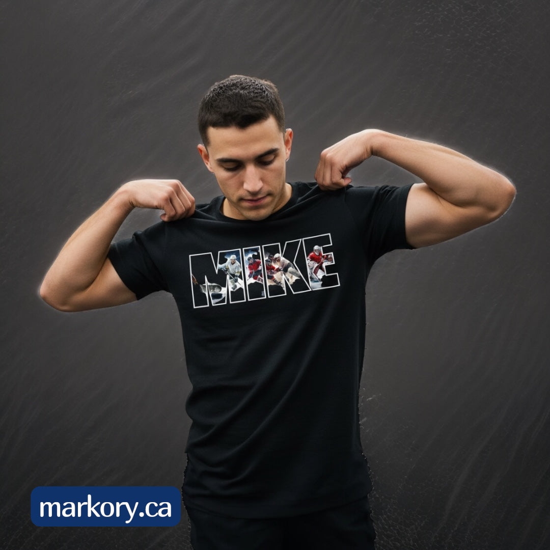 Personalized Name Photo-Fill T-Shirt – Custom Designed Just for You