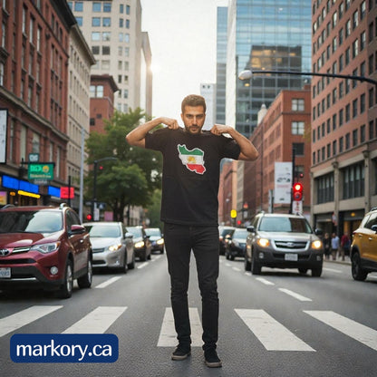 Iran Revolution Support T-Shirt – Authentic Flag Design