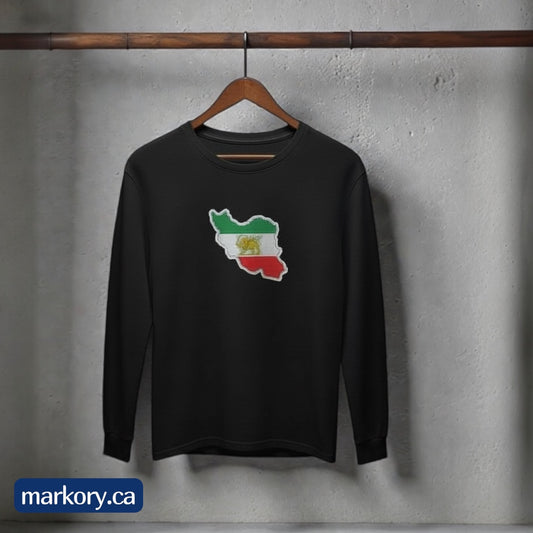 Iran Revolution Support Long Sleeve Shirt – Authentic Flag Design