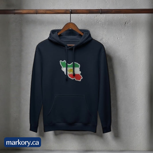 Iran Revolution Support Hoodie – Authentic Flag Design