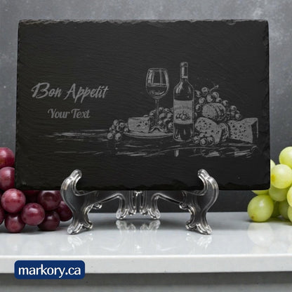 Slate Serving Board – Personalized Engraved Design