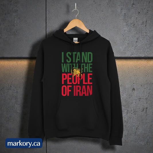 I Stand With the People of Iran – Custom Hoodie